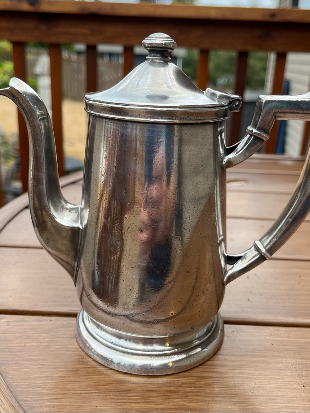 Vanderbilt Hotel Classic Silver Metal Coffee Pot - Elegant Silver Teapot